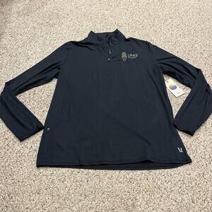 NEW Vuori Ease Performance Half Zip 2.0 XL Navy Athleisure Gym Workout Logo
